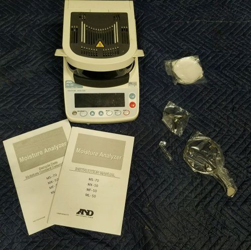 New a&amp;d ml-50 moisture analyzer - 50g x 0.1% for sale