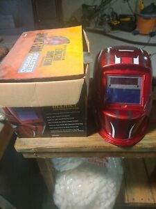 Chicago Electric Auto Darkening Welding Helmet w/ Racing Stripe Design New