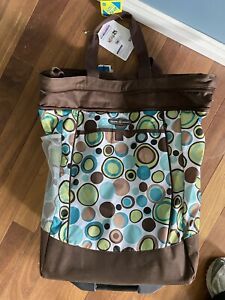 Folding Shopping Cart Bag with Wheels Trolley Portable Grocery Laundry Travel