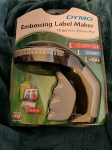 DYMO Embossing Label Maker With 3 DYMO Label Tapes Organizer Xpress Pro Label