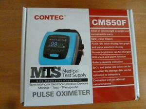 CONTEC CMS50F Wrist Pulse Oximeter, OLED, USB PC Software, Alarm, 24hour Record.