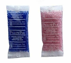 INTERTECK PACKAGING 2 Gram Silica Gel Packets - Blue to Pink Rechargeable Des...