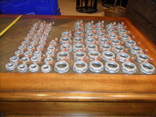 Bulk ibv insulated grounding bushing 35- 3/4 ” c12606 &amp; 40 1  1/4 ”-c12610 lot of 75 new for sale