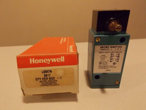 NEW HONEYWELL MICRO SWITCH LSM7N NIB