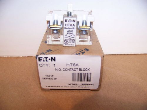 Eaton cutler hammer ht8a series b1 stackable normally open no contact block nib for sale