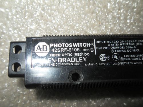 (y5-1) 1 used allen bradley photoswitch 42srf-6105 fiber optic for sale