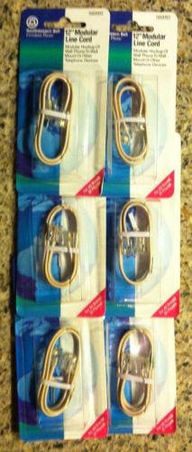 Lot of 6 - 12&#039; Modular Line Cord