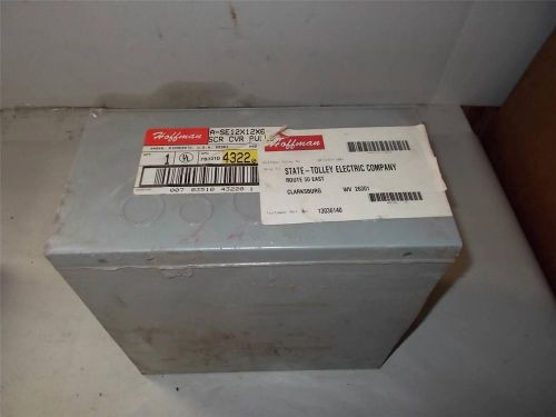 HOFFMAN A-SE12X12X6 SCR CVR PULLBOX (NEW)