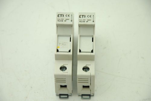 Eti vlc10-1p, fuse holder, 3w 690v, lot of 2 for sale