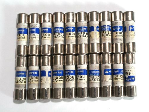 LOT OF 20 KYOSAN CLEARUP 60PFF30U AC600V 30A 989B5 600V FUSE