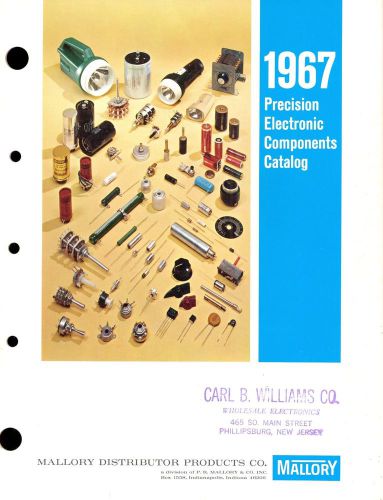 1967 Precision Electronic Components Catalog Mallory Distributor Products Co.