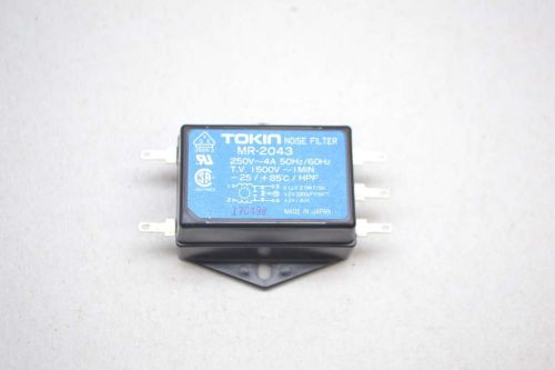 NEW TOKIN MR-2043 250V-AC 4A AMP NOISE LINE FILTER D427194