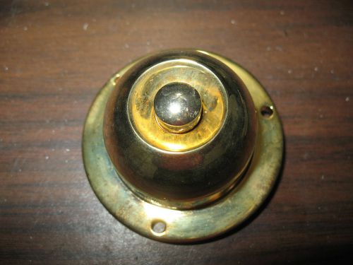 New tork alert ta1786b weatherproof brass pushbutton - missing screws for sale