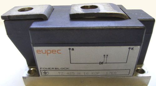 Tested working eupec powerblock tz 425 n 16 kof 17e8 phase control thyristor mod for sale