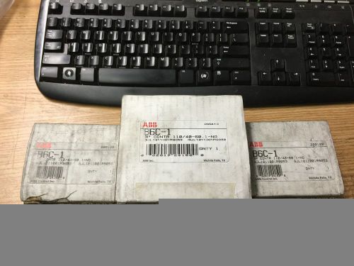 NEW LOT OF 3 ABB 3P 110V CONTACTOR P/N: B6C-1 (TR-6)