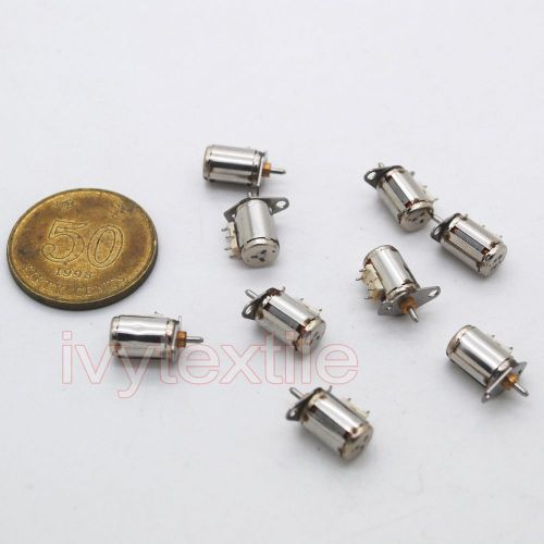 10PCS 2 Phase 4 Wire Miniature stepper motor Dia 6mm dc Micor stepper motor