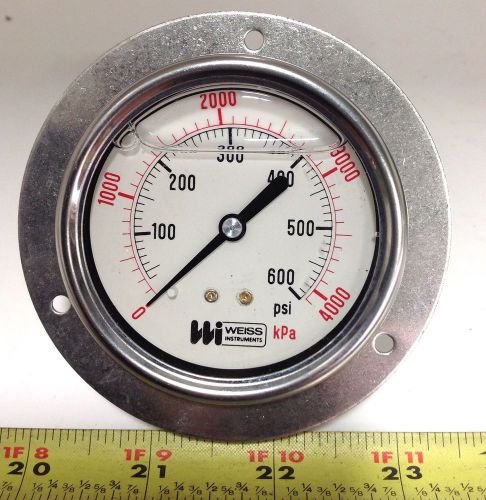 WEISS INSTRUMENTS GAUGE 0-4000 KPA 50-600 PSI