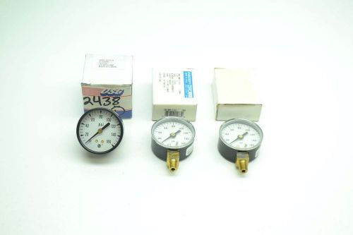 LOT 3 NEW ASHCROFT ASSORTED 20W1005 H 01L AMETEK163274 PRESSURE GAUGE D403931