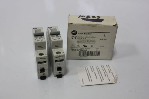 2 NEW 4A ALLEN BRADLEY MINIATURE CIRCUIT BREAKER 1492-SP1B040 SER.C(S14-4-15C)