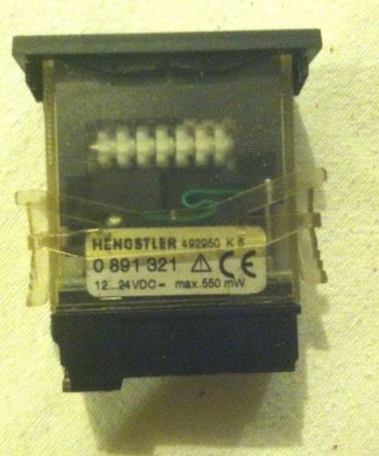 Hengstler 7 Digit Counter Used 12-24VDC max 550mW 492950k6  0891321 FREE SHIP