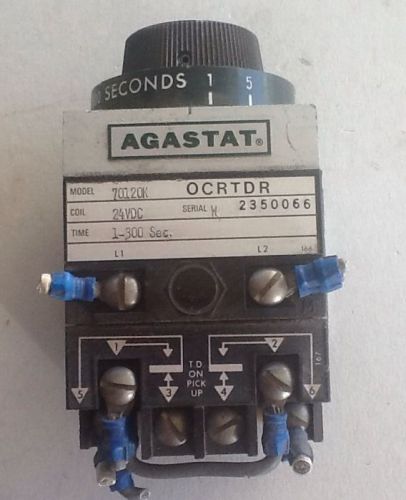 AGASTAT TIMER 7012OK COIL 24VDC 1-300 SEC. 70120K