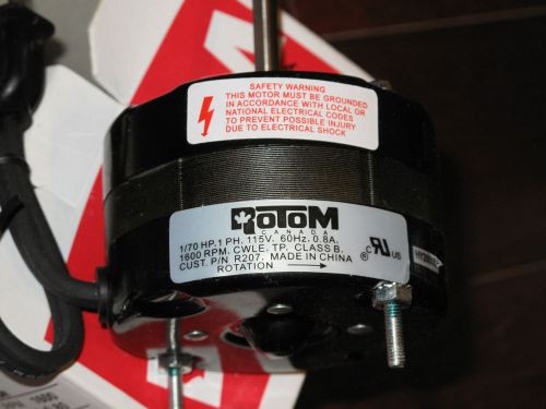 ROTOM  06-R207 3.3&#034; DIAMETER MOTOR 115V 0.80 AMPS  1600RPM