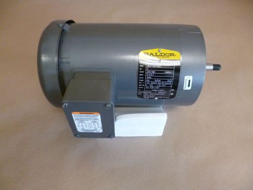 Baldor 2 hp. 56j electric pump motor , 3 phase, tefc , 230/460 volt , 3450 rpm for sale