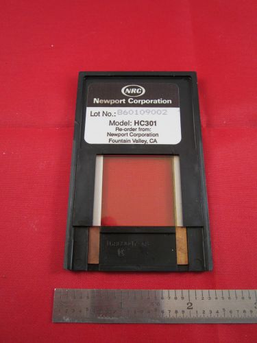 OPTICS NEWPORT HC301 OPTICAL WINDOW HOLO PLATE NRC AS IS