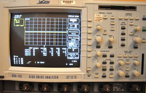 LeCroy DDA-120 Disk Drive Analyzer Oscilloscope W Options Software Ver 09.30