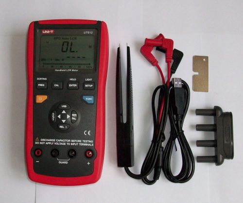 Uni-T USB LCR L C R DCR Q D ? ESR Meter Tester 100K Hz 20KH 20mF 200M ? w/soft