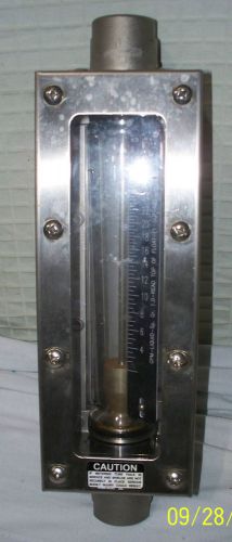 FLOW METER ROTAMETER OMEGA ENGINEERING FL600  FLOWMETER GPM STAINLESS 1&#034; FNPT