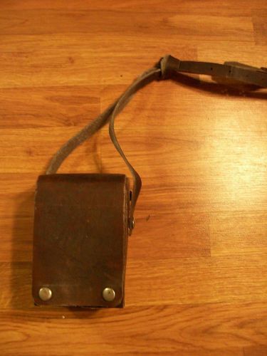 VINTAGE BELL SYSTEM LINE LOOP TESTER LEATHER CASE