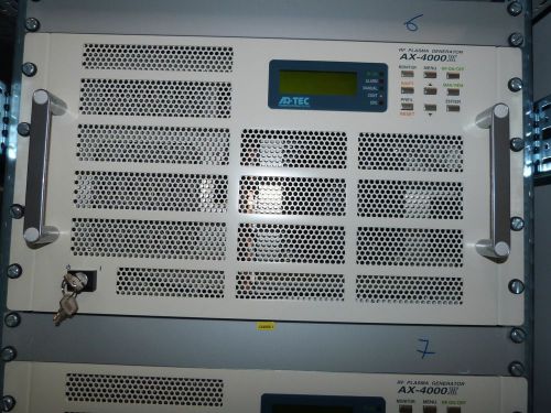 AD-TEC AX-4000III-40M - 4kW 40MHz RF Plasma Generator 3 year only!