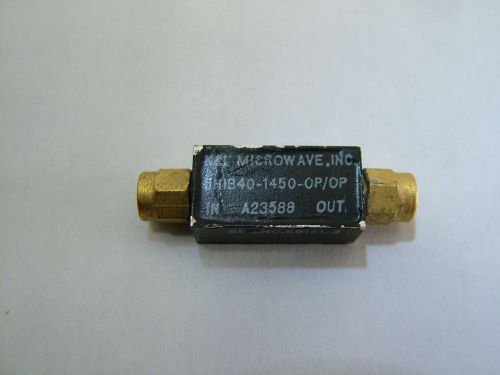 RF HIGH PASS FILTER HPF PASS FROM 1.4GHz ( TO 10GHz ) 5HIB40-1450-OP K&amp;L