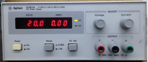 Agilent E3611A 30W Power Supply, 20V at 1.5A or 35V at 0.85A