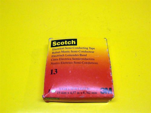 NEW! 3M Scotch 13 Electrical Semi-Conducting Tape 3/4 in. X 15 ft. X 0.03 in.