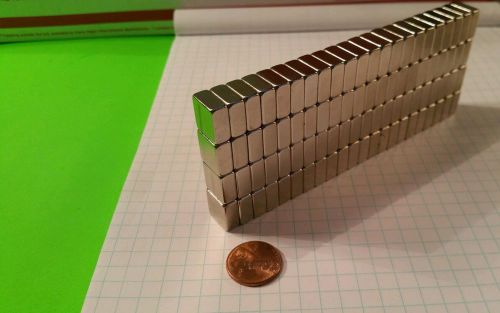 88 neodymium block magnets.  super strong rare earth n42 grade. for sale