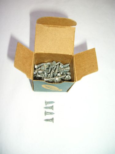 Vintage zinc chromate, qty 100, 1/2&#034; phillips wood screws, grade 5, nos in box for sale