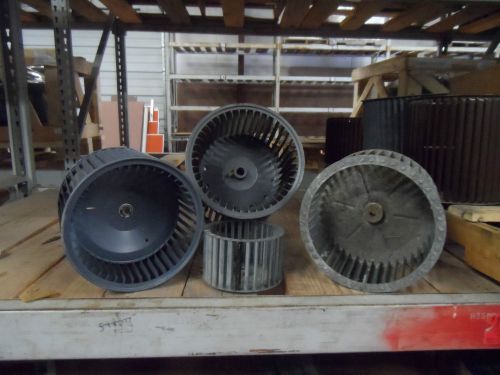 Squirrel cage blower fan wheel 9 7/8 wide 5 dia. 1/2 bore size ccw for sale