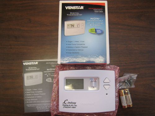 VENSTAR T0130 NON-PROGRAMMABLE DIGITAL THERMOSTAT NEW FREE SHIPPING