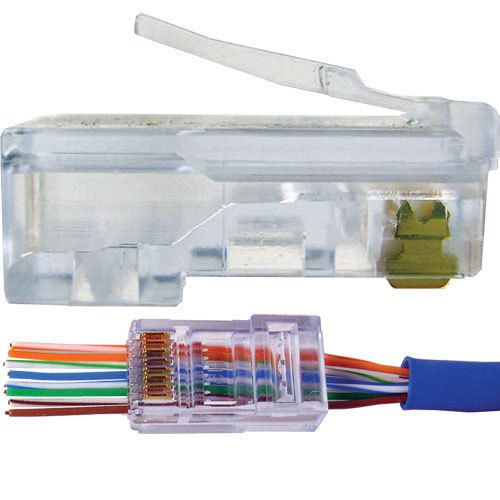 Platinum Tools 202003J EZ-RJ45 Cat 5/5e Connectors, 100 Pc. Jar