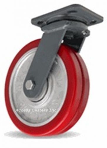 S-wh-8swf 8&#034; x 2&#034; hamilton swivel plate caster, swivel-eaz dual poly wheels for sale