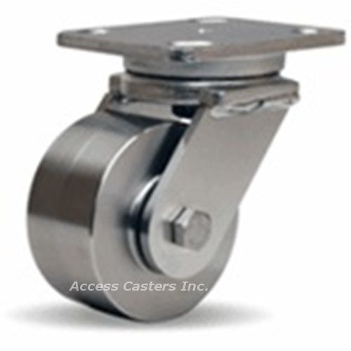 S-WHS-4SB 4&#034; Hamilton Stainless Steel Swivel Caster, 850 lb. Capacity