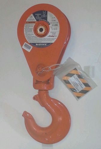 NEW N - 416 McKISSICK 12 TON 8&#034;  SHEAVE CRANE SNATCH BLOCK , FREE SHIPPING!!!