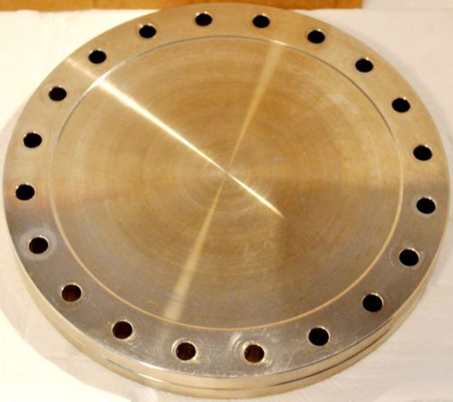 Hastings high vacuum stainless steel 8&#034; cap/flange - 20 holes 8mm for sale