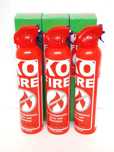 New ko fire extinguisher for small fires car kitchen or camp 10 oz ((3 pack)) for sale