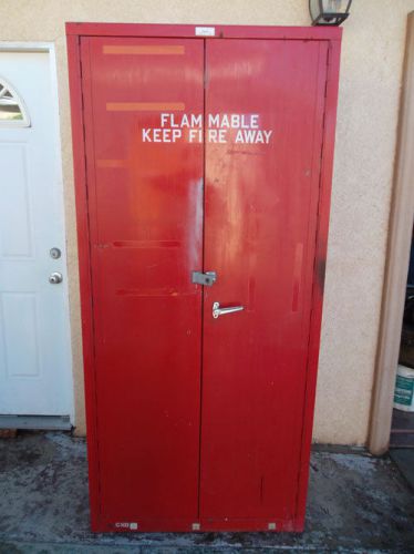 Heavy duty fire safe paint storage cabinet  78&#034; x 24&#034; x 36&#034; for sale