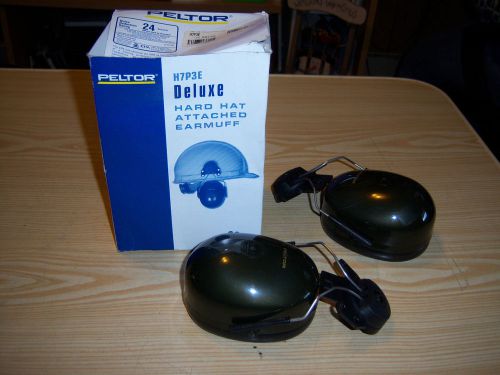 PELTOR H7P3E, Hard Hat Mount Ear Muff, 24 Decibel Noise Reduction