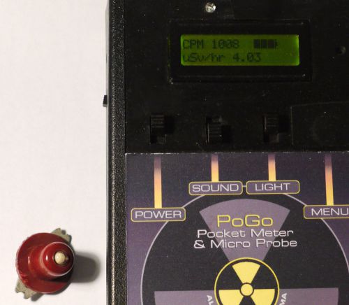 Geiger counter test or check source Ra-226 true 1000cpm