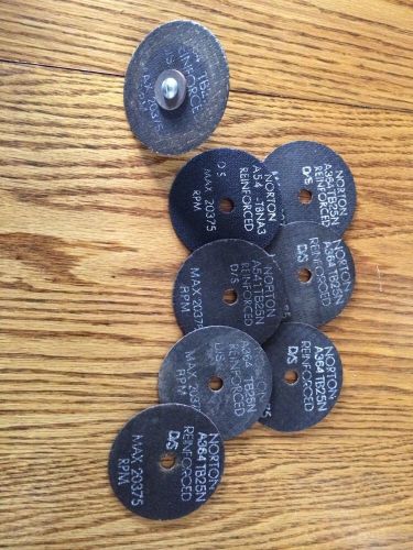 Lot of Norton 1/4 x 3/8&#034;  A364-TB25B  And A54-tbna3 Reinf. Cutoff Wheels USA